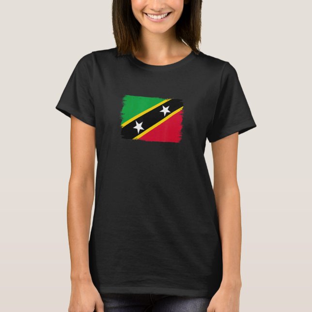 Camiseta Bandera Saint Kitts Y Nevis 1 (Anverso)