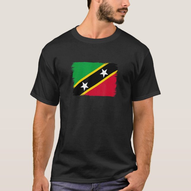 Camiseta Bandera Saint Kitts Y Nevis 1 (Anverso)