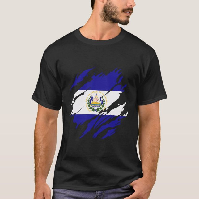 Camiseta Bandera salvadoreña (Anverso)