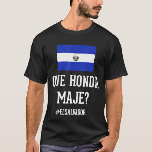 Camiseta Bandera Salvadoreña ADN El Salvador Que Onda Maje 
