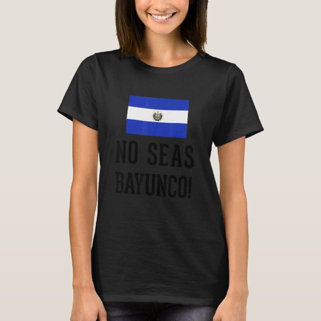 Camiseta Bandera salvadoreña ADN El Salvador Salvadoreña Ba (Anverso)