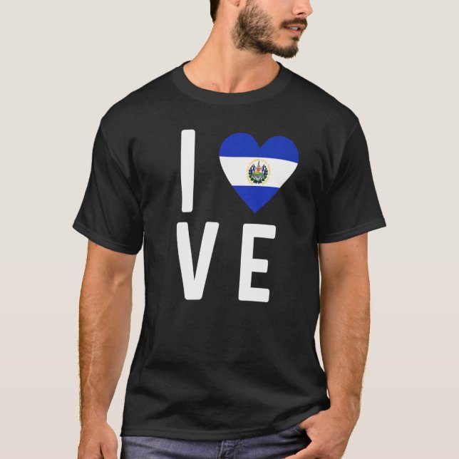 Camiseta Bandera salvadoreña ADN El Salvador Salvadoreña Gu (Anverso)