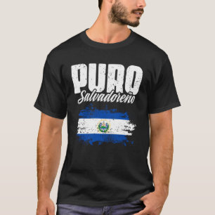 Camiseta Bandera salvadoreña clásica Puro salvadoreño El Sa