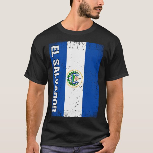 Camiseta Bandera salvadoreña El Salvador (Anverso)