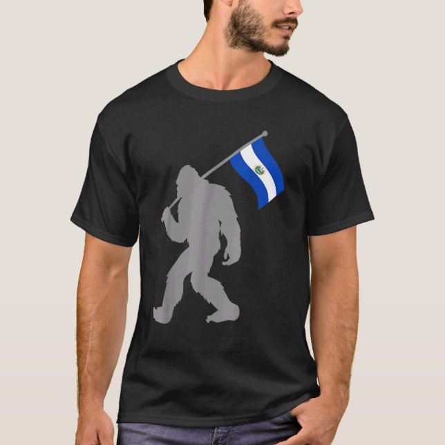 Camiseta Bandera salvadoreña en la bandera de El Salvador (Anverso)