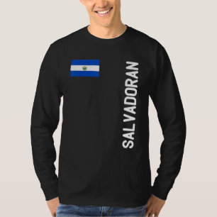 Camiseta Bandera Salvadoreña Y Raíces De El Salvador