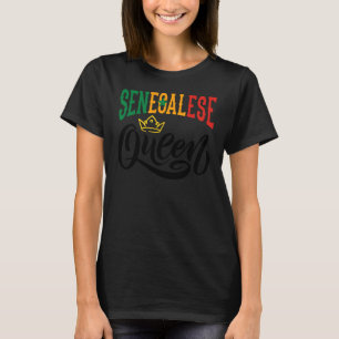 Camiseta Bandera senegalesa de la reina senegalesa Senegal