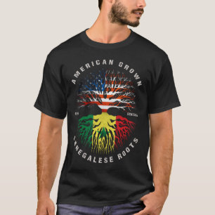 Camiseta Bandera senegalesa de raíces senegalesas cultivada