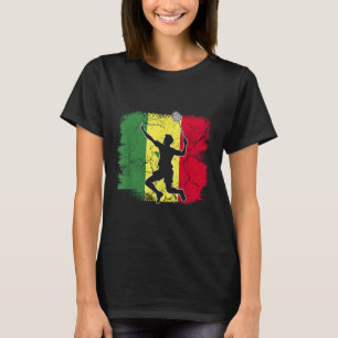 Camiseta Bandera senegalesa del jugador de bádminton Senega