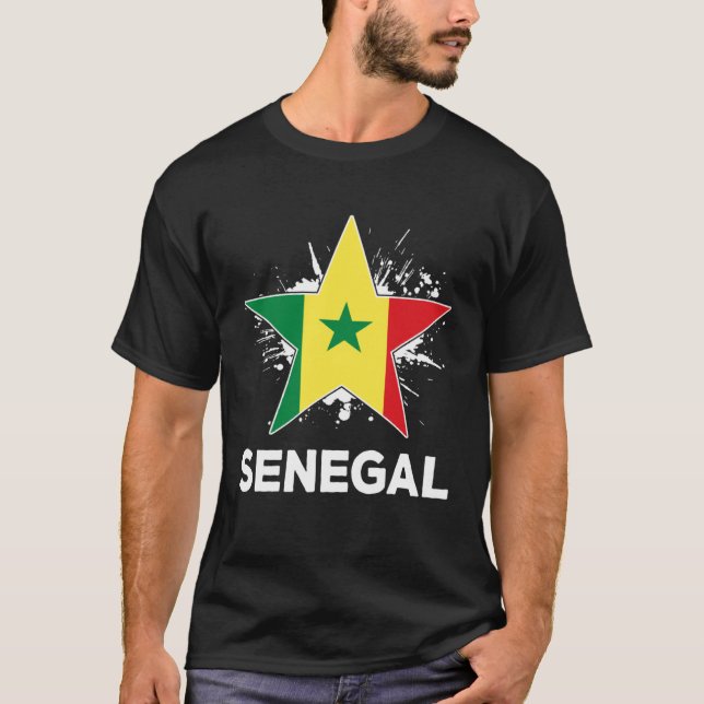 Camiseta Bandera senegalesa del orgullo patriótico de Seneg (Anverso)