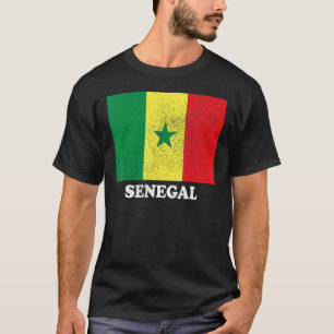 Camiseta Bandera senegalesa Orgullo Senegal bandera senegal