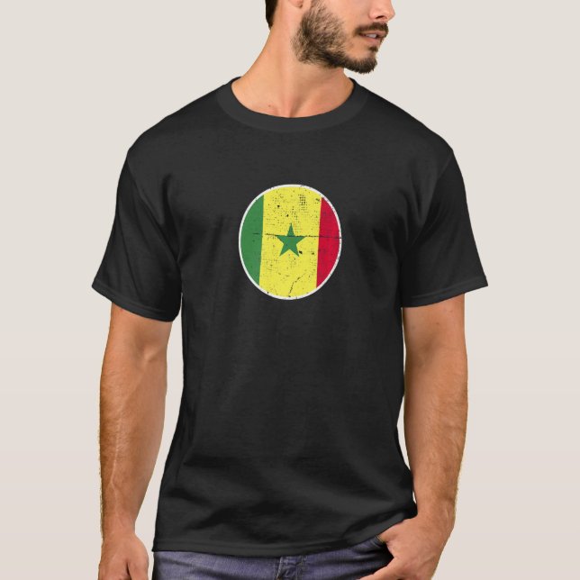 Camiseta Bandera senegalesa orgullosa de Senegal (Anverso)