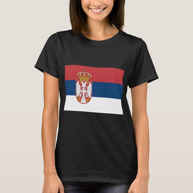 Camiseta Bandera serbia (Anverso)