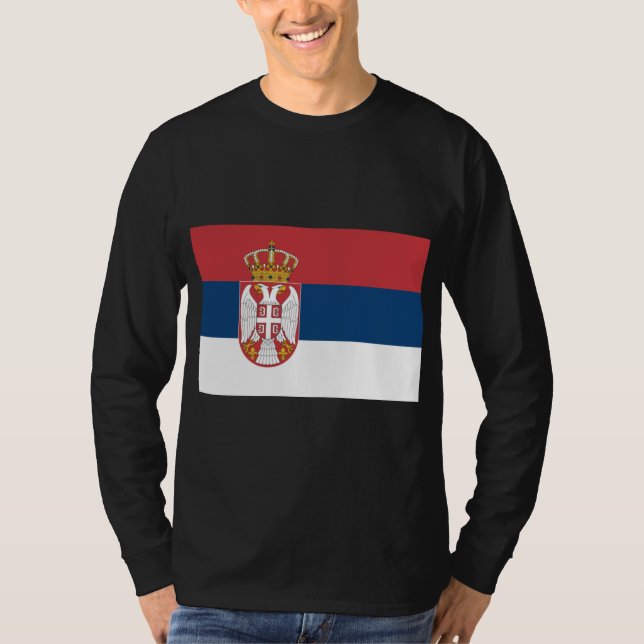 Camiseta Bandera serbia (Anverso)