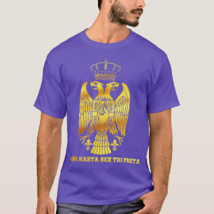 Camiseta Bandera serbia Cruz ortodoxa serbia Srbija