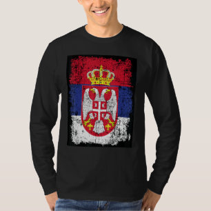 Camiseta Bandera Serbia Escudo De Armas Águila Serbia Serbi