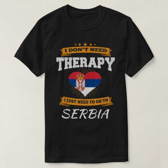 Camiseta Bandera serbia I Bandera serbia I Vacaciones I Ser (Diseño del anverso)