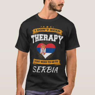 Camiseta Bandera serbia I Bandera serbia I Vacaciones I Ser