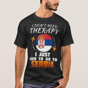 Camiseta Bandera serbia I Bandera serbia I Vacaciones Serbi