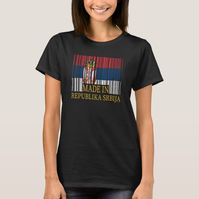 Camiseta Bandera serbia serbia serbia serbia serbia serbia  (Anverso)