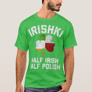 Camiseta Bandera shamrock de mitad irlandesa