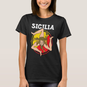 Camiseta Bandera Sicilia Sicilia Palermo Italia 1