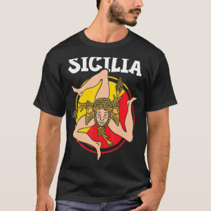 Camiseta Bandera Sicilia Sicilia Palermo Italia 1