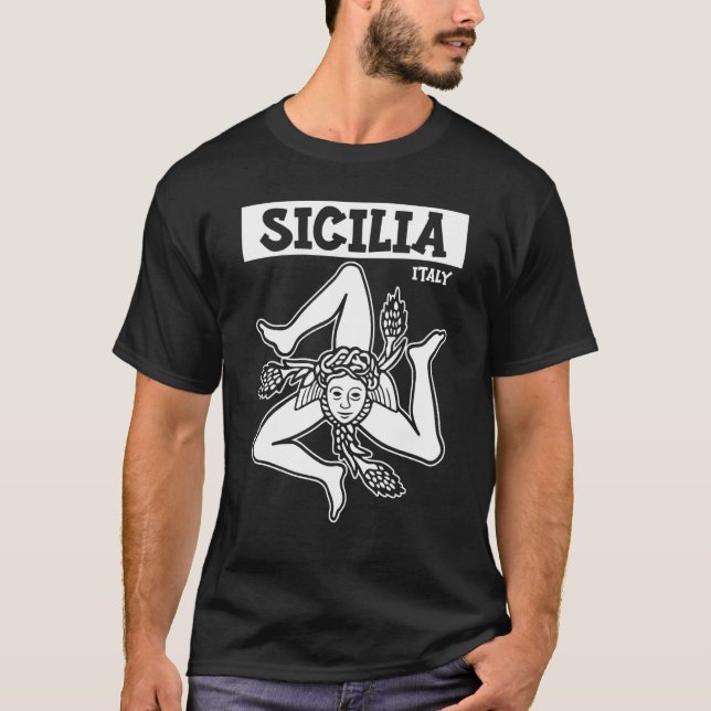 Camiseta Bandera Sicilia Sicilia Palermo Italia 2 (Anverso)