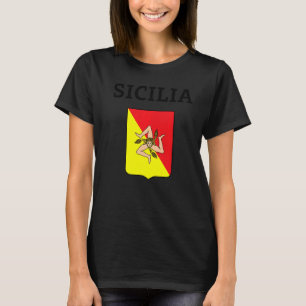 Camiseta Bandera Sicilia Sicilia Palermo Italia Premium
