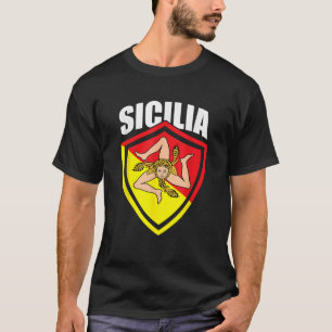 Camiseta Bandera Sicilia Sicilia Palermo Italia T Shirt
