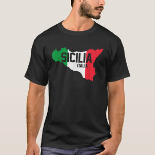 Camiseta Bandera Sicilia Sicily Palermo Italia