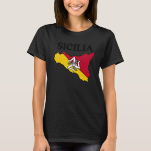 Camiseta Bandera Sicilia Sicily Palermo Italia 10