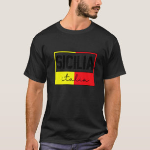 Camiseta Bandera Sicilia Sicily Palermo Italia 33