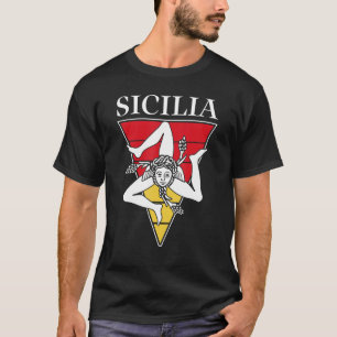 Camiseta Bandera Sicilia Sicily Palermo Italia 33