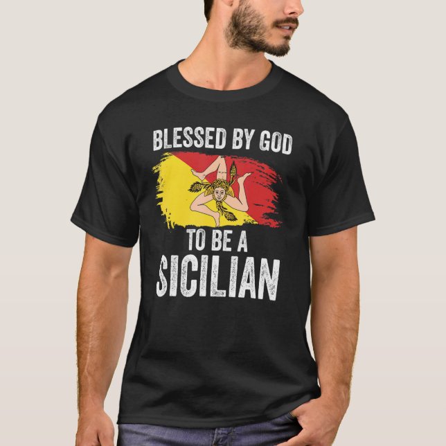 Camiseta Bandera siciliana (Anverso)
