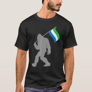 Camiseta Bandera sierraleonesa en la bandera de Sierra Leon