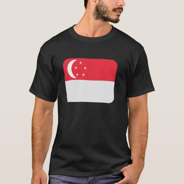 Camiseta Bandera Singapur (Anverso)