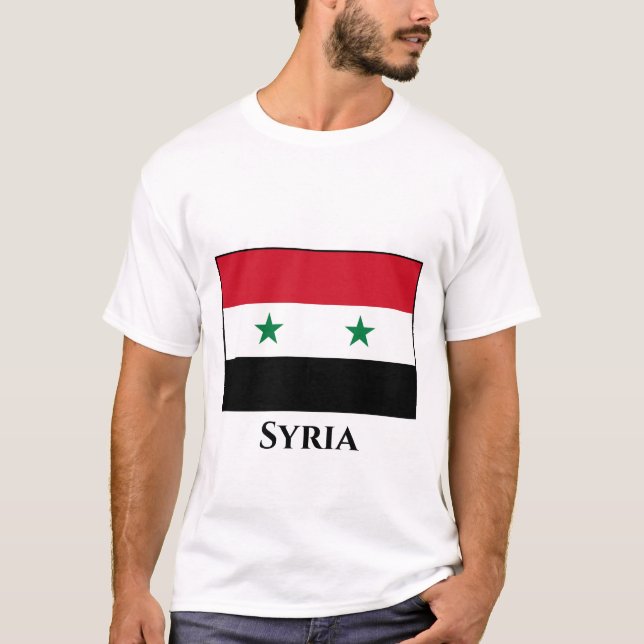 Camiseta Bandera siria (siria) (Anverso)
