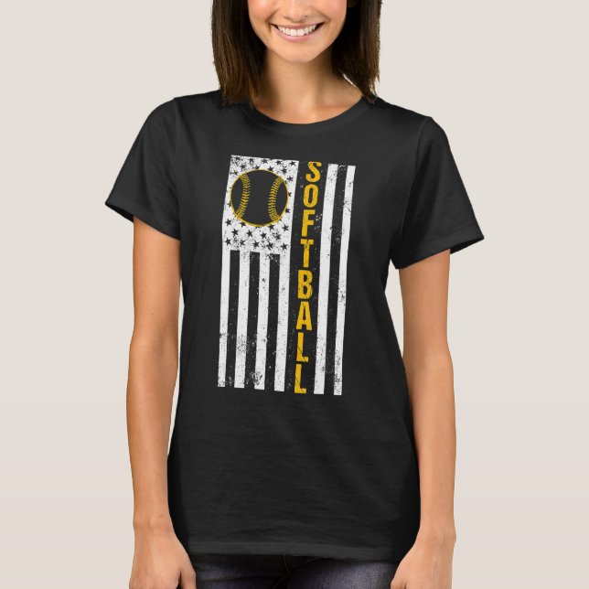 Camiseta Bandera Softball Equipo de entrenador Softball Sof (Anverso)