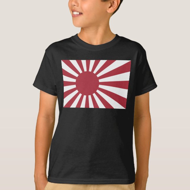 Camiseta Bandera solar imperial en ascenso de Japón, Edo a  (Anverso)