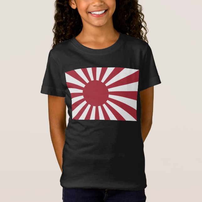 Camiseta Bandera solar imperial en ascenso de Japón, Edo a  (Anverso)