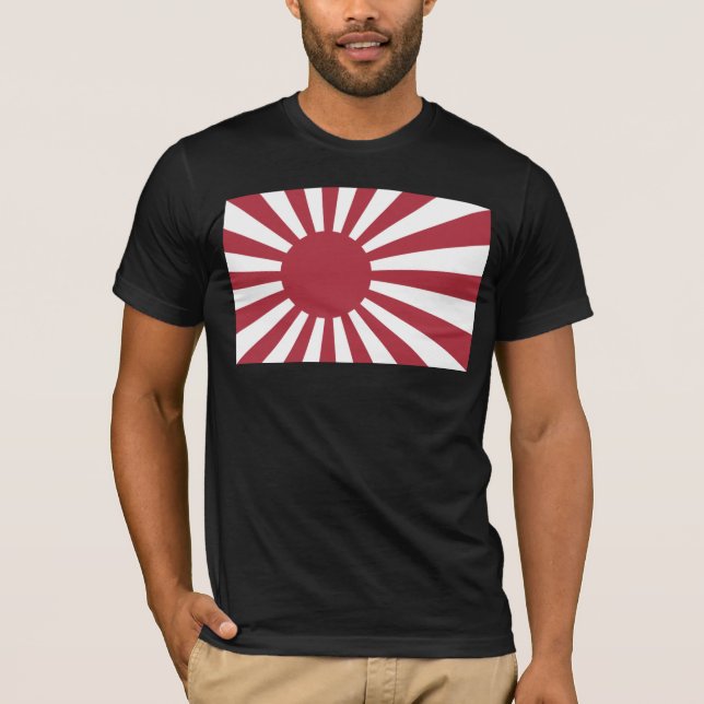 Camiseta Bandera solar imperial en ascenso de Japón, Edo a  (Anverso)