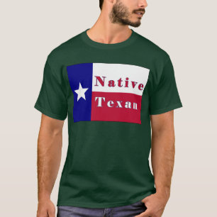 Camiseta Bandera solitaria de la estrella del Texan nativo