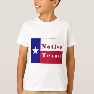 Camiseta Bandera solitaria de la estrella del Texan nativo