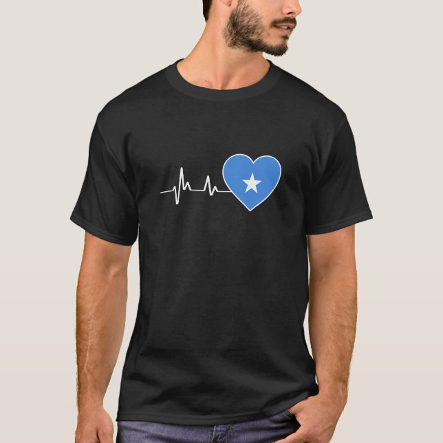 Camiseta Bandera somalí de latido como Rótulo somalí para s (Anverso)