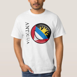 Camiseta Bandera sonriente de Antigua y de Barbuda