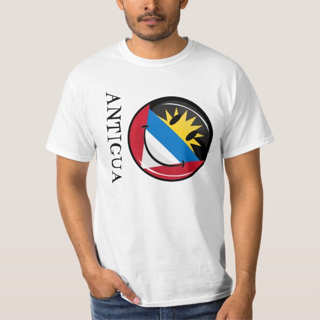 Camiseta Bandera sonriente de Antigua y de Barbuda (Anverso)