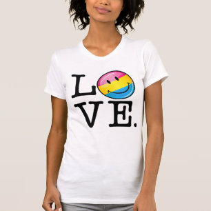 Camiseta Bandera sonriente del amor Pansexual