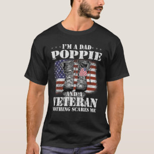 Camiseta Bandera Soy papa y un veterano miedo a la nada