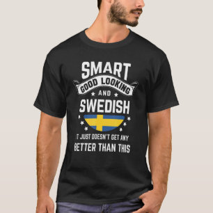 Camiseta Bandera Sueca Orgullo Nativo Suecia Raíces Suecas